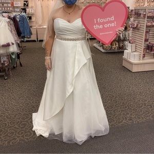 David’s Bridal 22W wedding dress